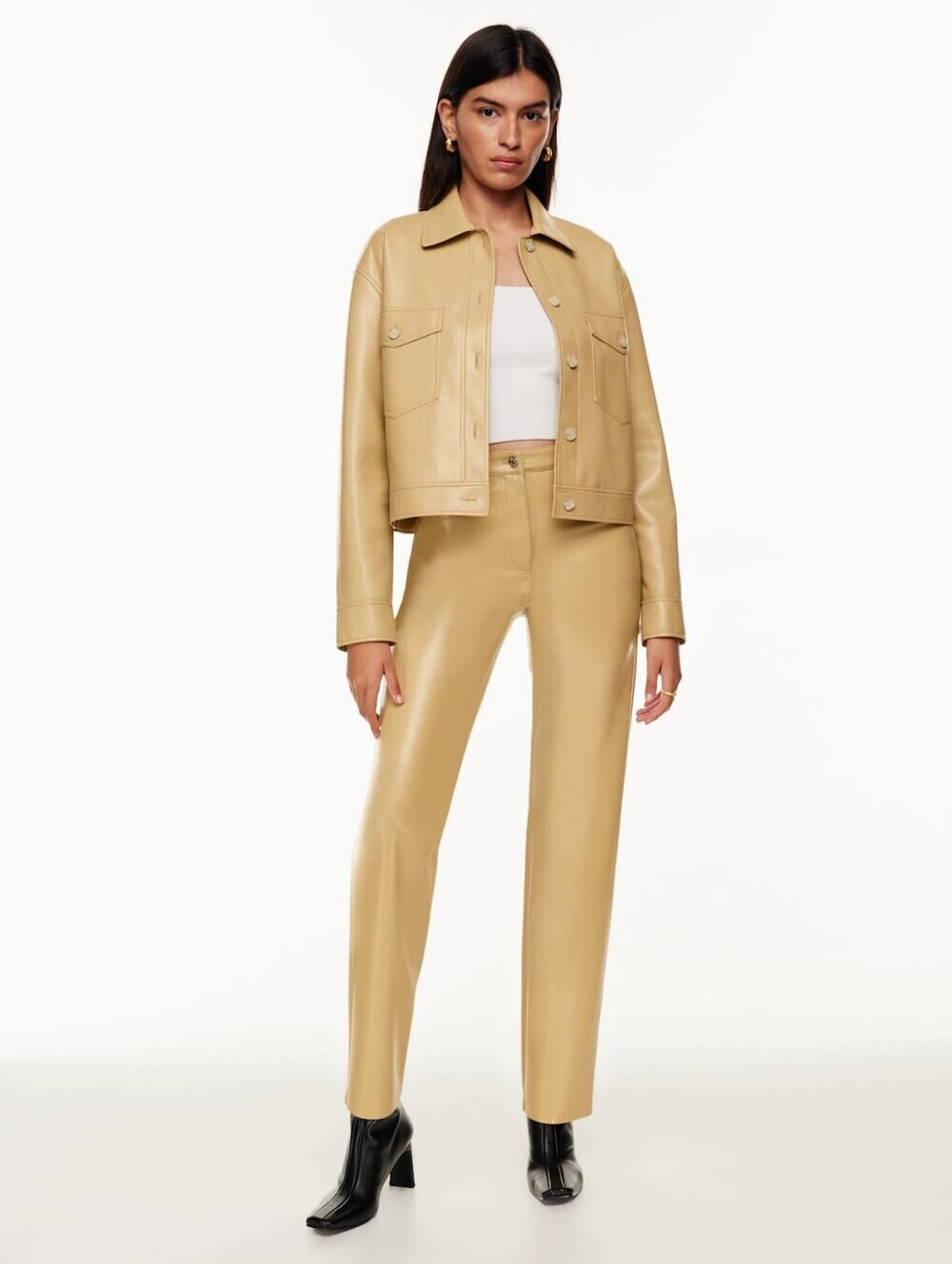 ARITZIA The Melina Wilfred Pant Straight Leg Beige Color Size 0